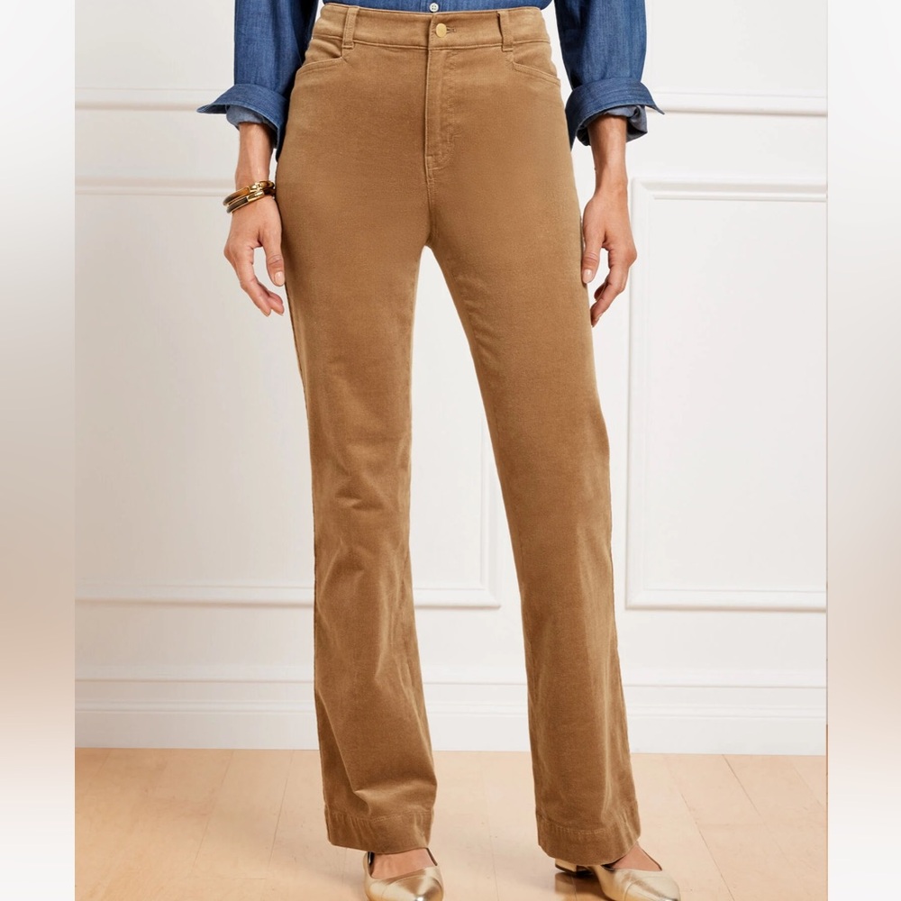 Talbot’s STRETCH CORDUROY FLARE LEG PANTS